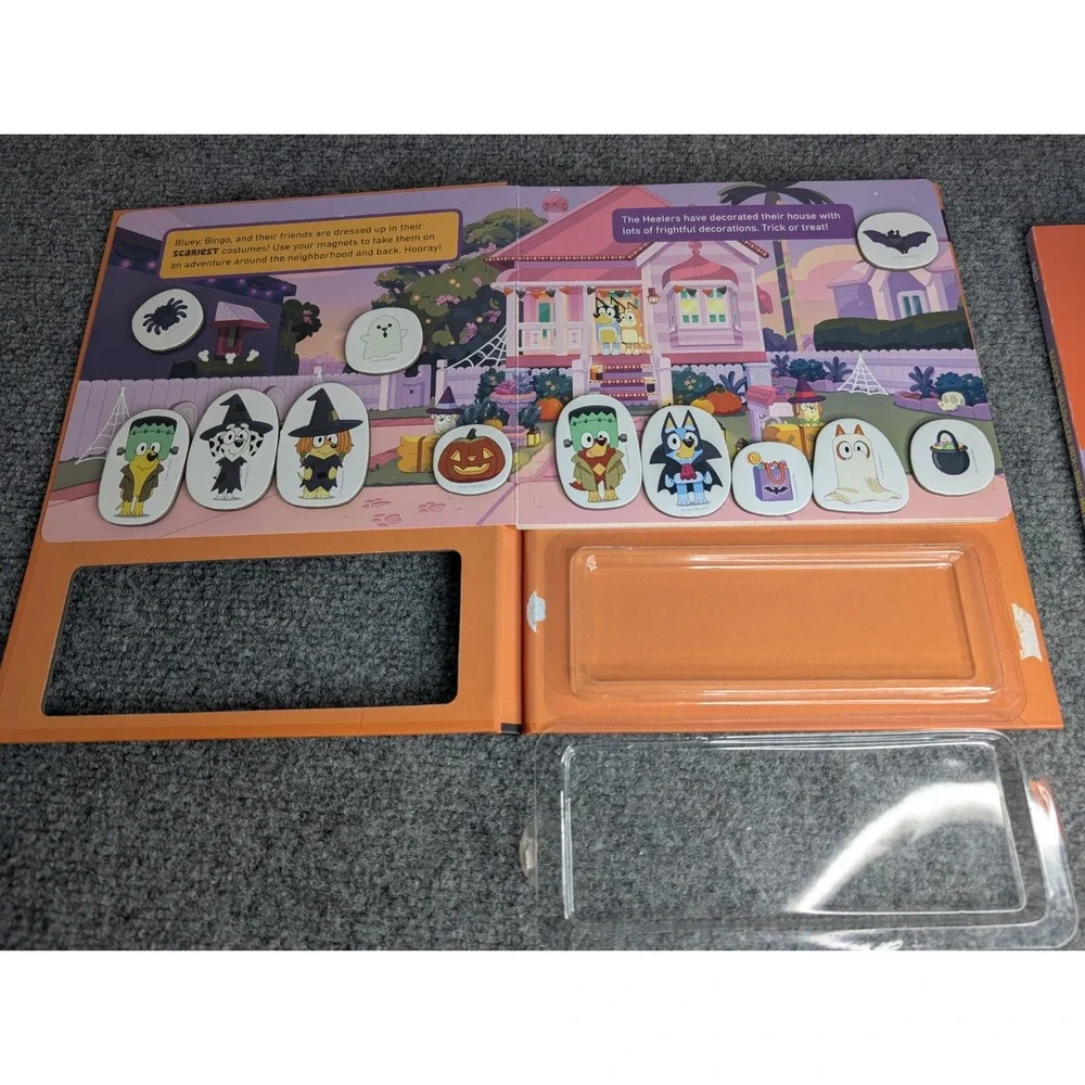 2 - Bluey Cardboard‎ Books Boo! Blueys Halloween Magnet Book & Mix-And-Match